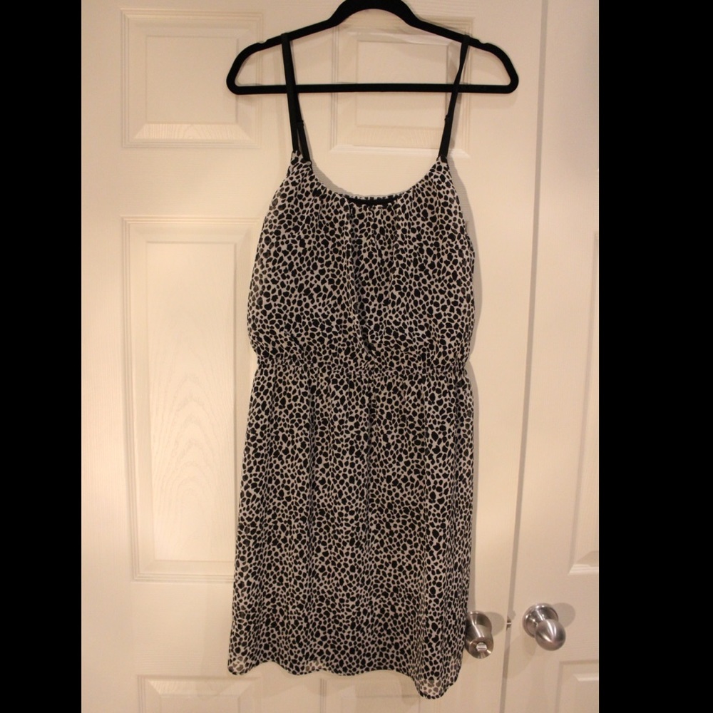 Aqua Black and White Dress - Size L